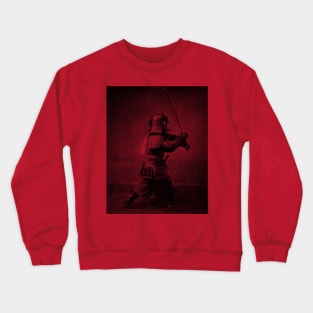 Samurai in black and white Crewneck Sweatshirt